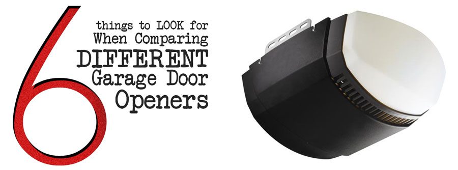 Comparing Garage Door Openers