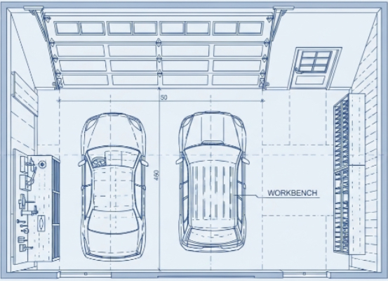 Floor Plans For The Original Garage Before Conversion