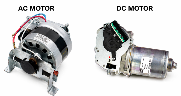 AC and DC Garage Door Opener motor