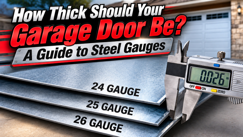 Garage door steel gauge comparison visual
