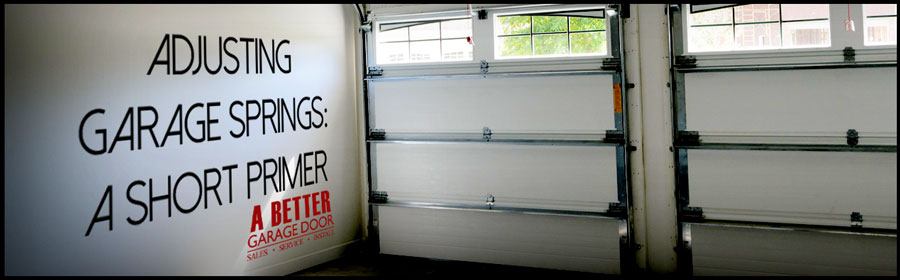 Adjusting Garage Door Springs