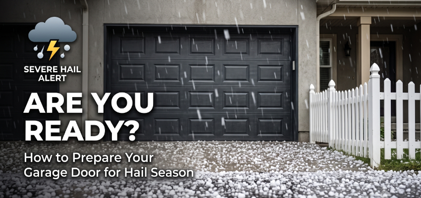 Colorado home garage door prepared for hail season