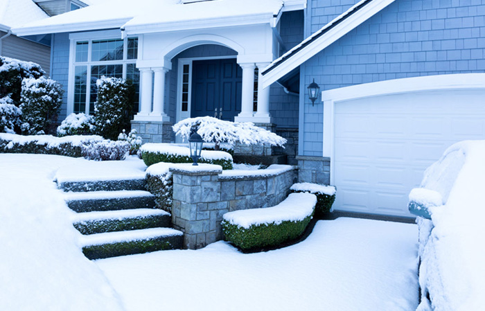 Winter Garage Door