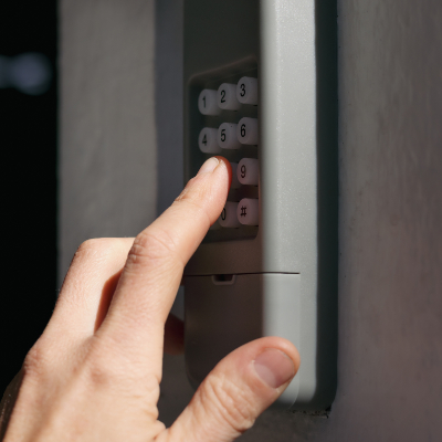 Garage door keypad