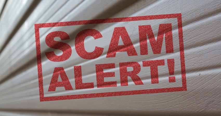 Garage Door Scam Alert